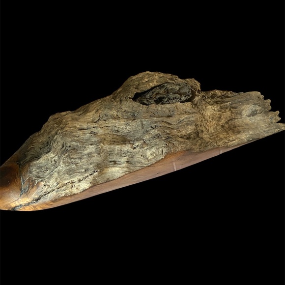 VTG Hand Carved Wood Coastal Bird Sculpture Driftwood Heron Whimbrel Cormorant - Picture 10 of 13